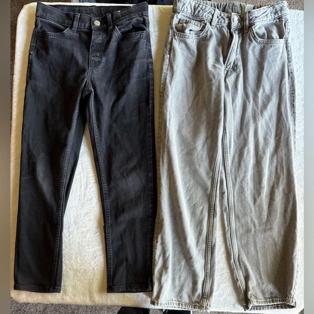 H&M Kids Black and Light Gray Jeans Duo